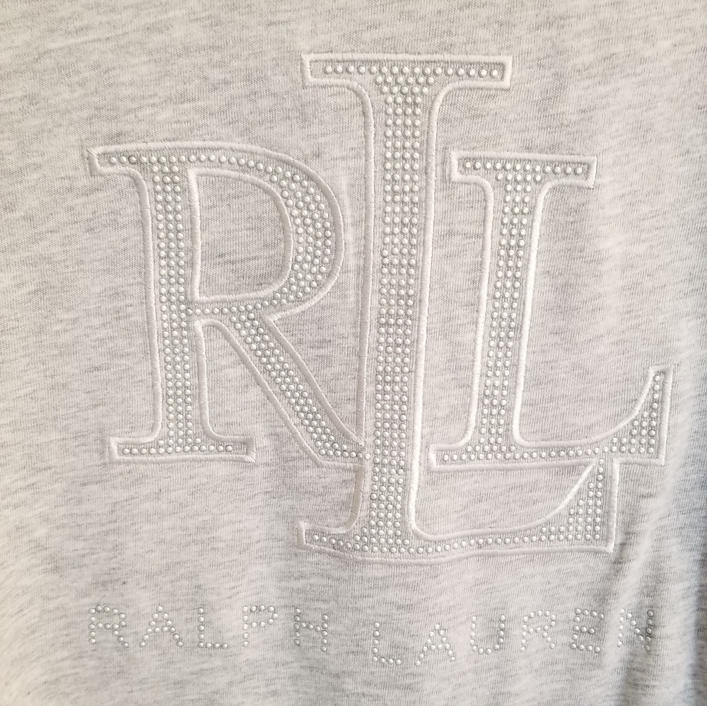 Ralph Lauren Stud Logo Long Sleeve Tee - Picture 5 of 8